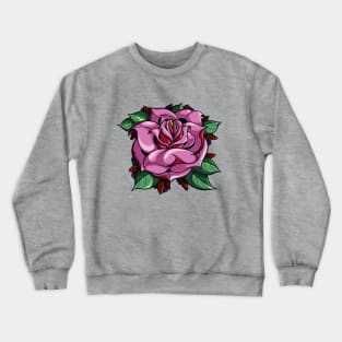 Pink rose Crewneck Sweatshirt